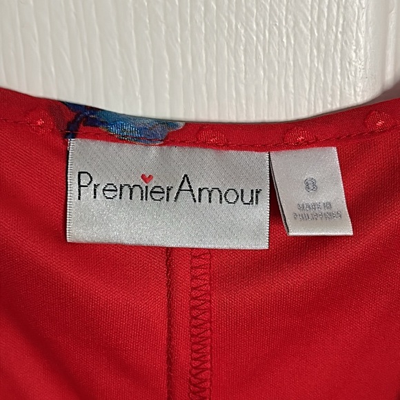 Premier Amour Red Floral Maxi Dress - Picture 3 of 4